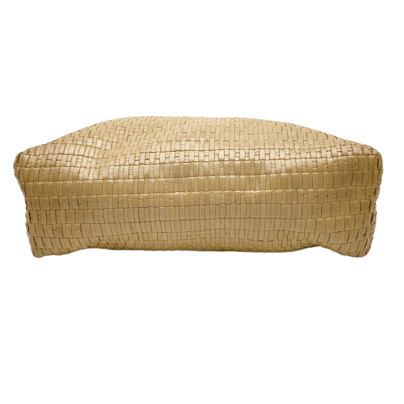 Vintage Fendi Vintage Tan Woven Leather Crossbody Bag Purse - Picture 6 of 12